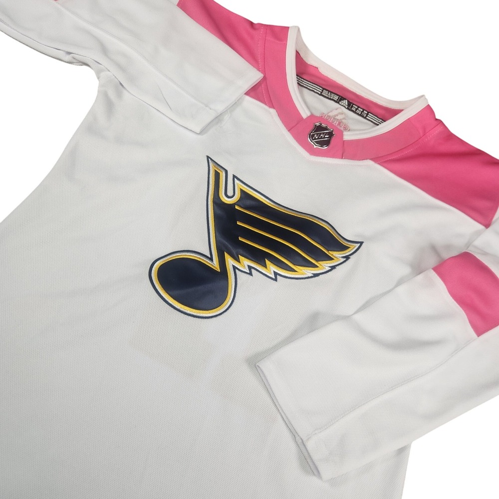 Jaden Schwartz Adidas Shirt Womens XXL Pink St. Louis Blues 17 NHL Hockey